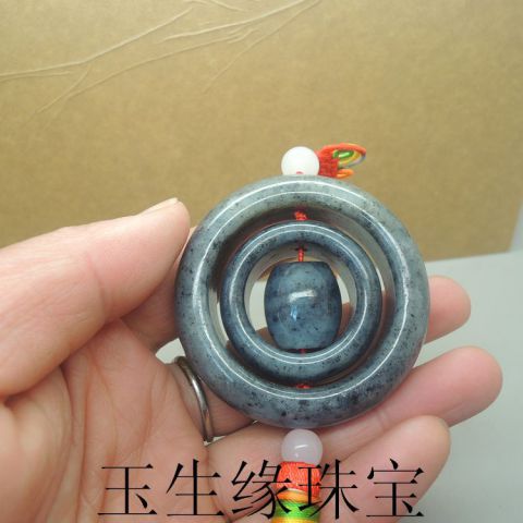 【玉生缘 和田玉青花路路通车挂批发 和田玉批发 玉石挂件批发】河南