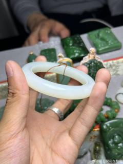 24【和田玉】羊脂白玉手镯