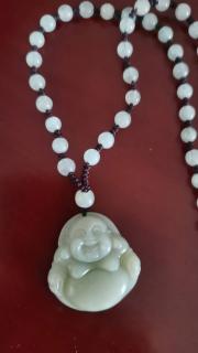 保真天然和田玉弥勒佛吊坠女玉佛玉坠项链佛公玉石玉佩大肚佛挂件